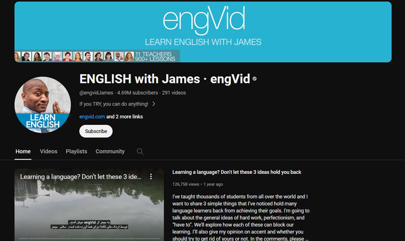 کانال-ENGLISH-With-James
