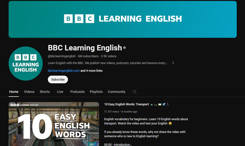 کانال-زبان-BBC-Learning-English
