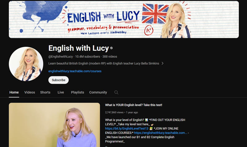 کانال-زبان-English-with-Lucy