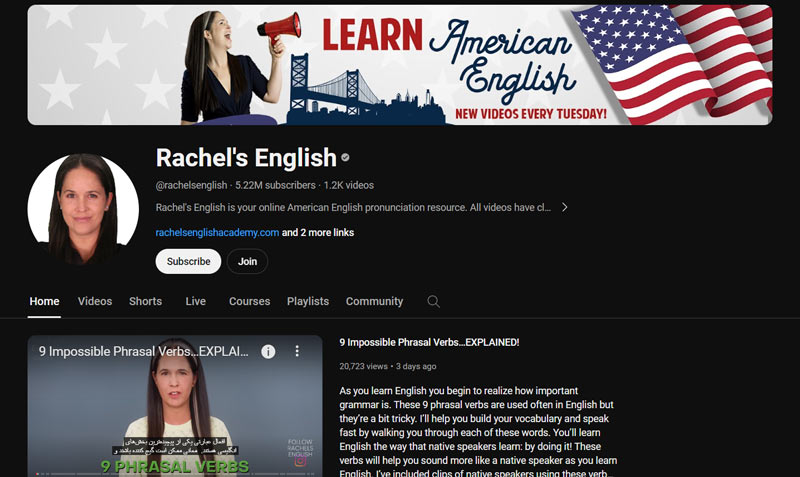 کانال-یوتویوب-Rachel's-English-برای-یادگیری-زبان-انگلیسی