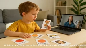 آموزش زبان با فلش کارت کودک | یادگیری لذت‌بخش با آموزش آنلاین زبان