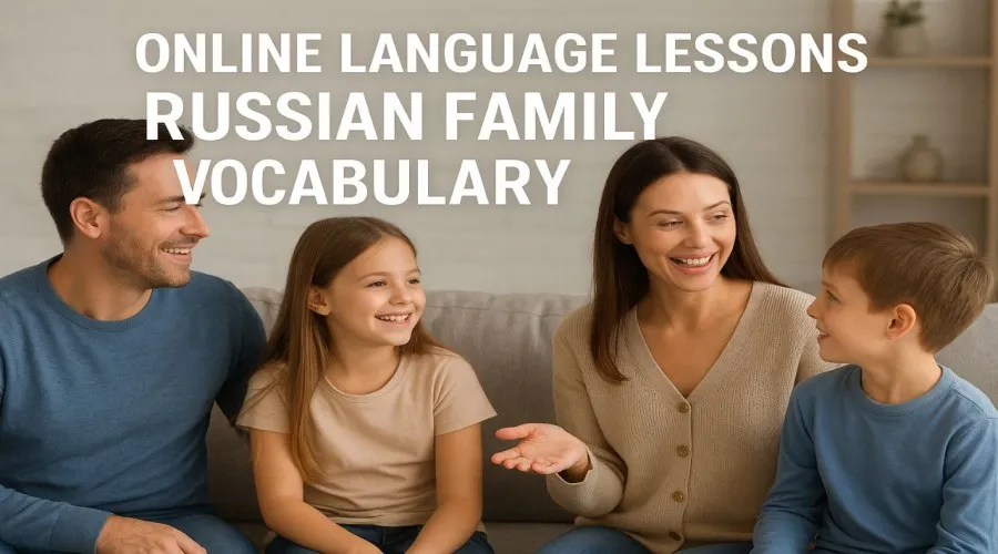 آموزش آنلاین زبان با کلمات خانواده در روسی
