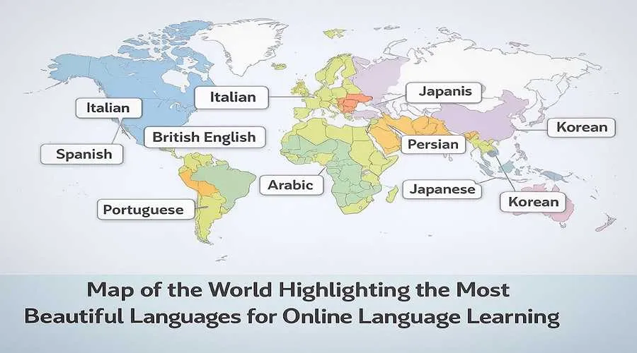 «زیباترین زبان‌های دنیا کدام‌اند؟ ایتالیایی در صدر، اما جایگاه زبان فارسی چیست؟ در این مقاله جذاب و سئو شده با ۱۰ زبان زیبای دنیا آشنا شوید و بهترین مسیر آموزش آنلاین زبان را انتخاب کنید.»